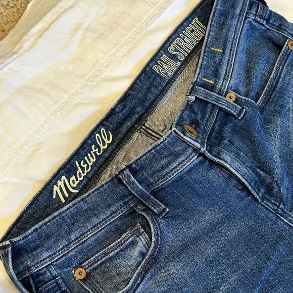 Madewell Rail Straight Jeans! Size 26x34 - Picture 4 of 5